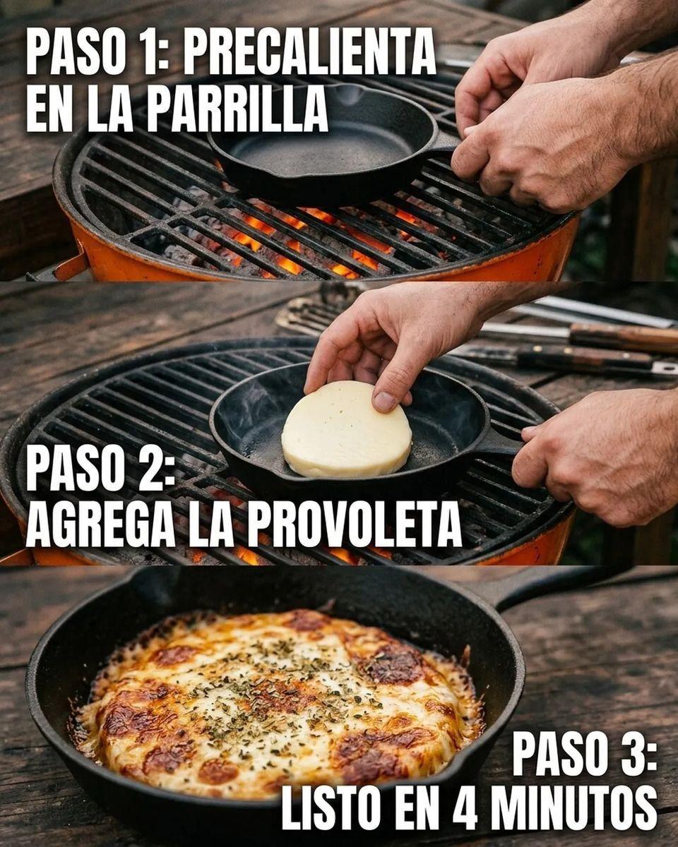 Sarten Redondo Hierro Fundido 16cm Provoleta Parrilla Cocina Negro-6