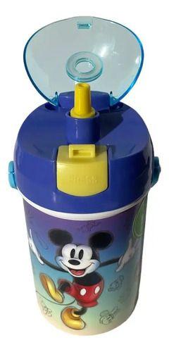 Vaso Antiderrame Disney 100 Años Con Correa 420ml Azul Libre Bpa-0