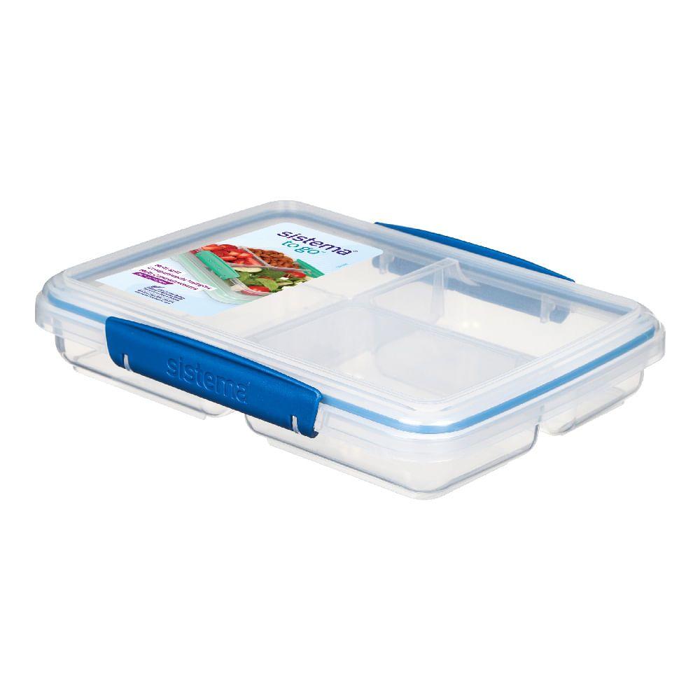 Contenedor De Alimentos Sistema® To Go Multi Split 820ml Color Azul-2