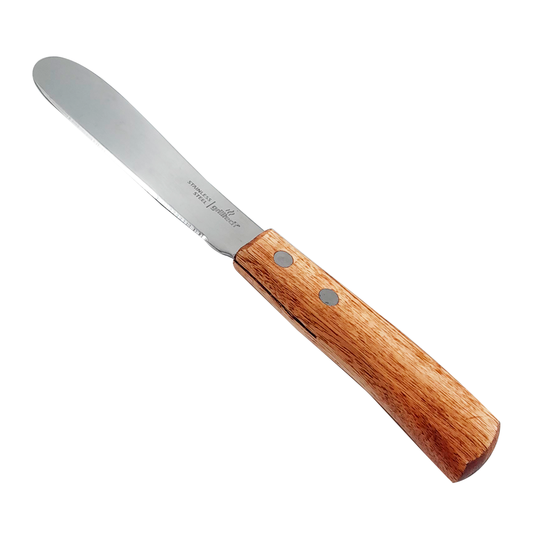 Tabla Aperitivo 4 Cuchillos Grilltech Picoteo Picadillo Bbq Color Marrón-2