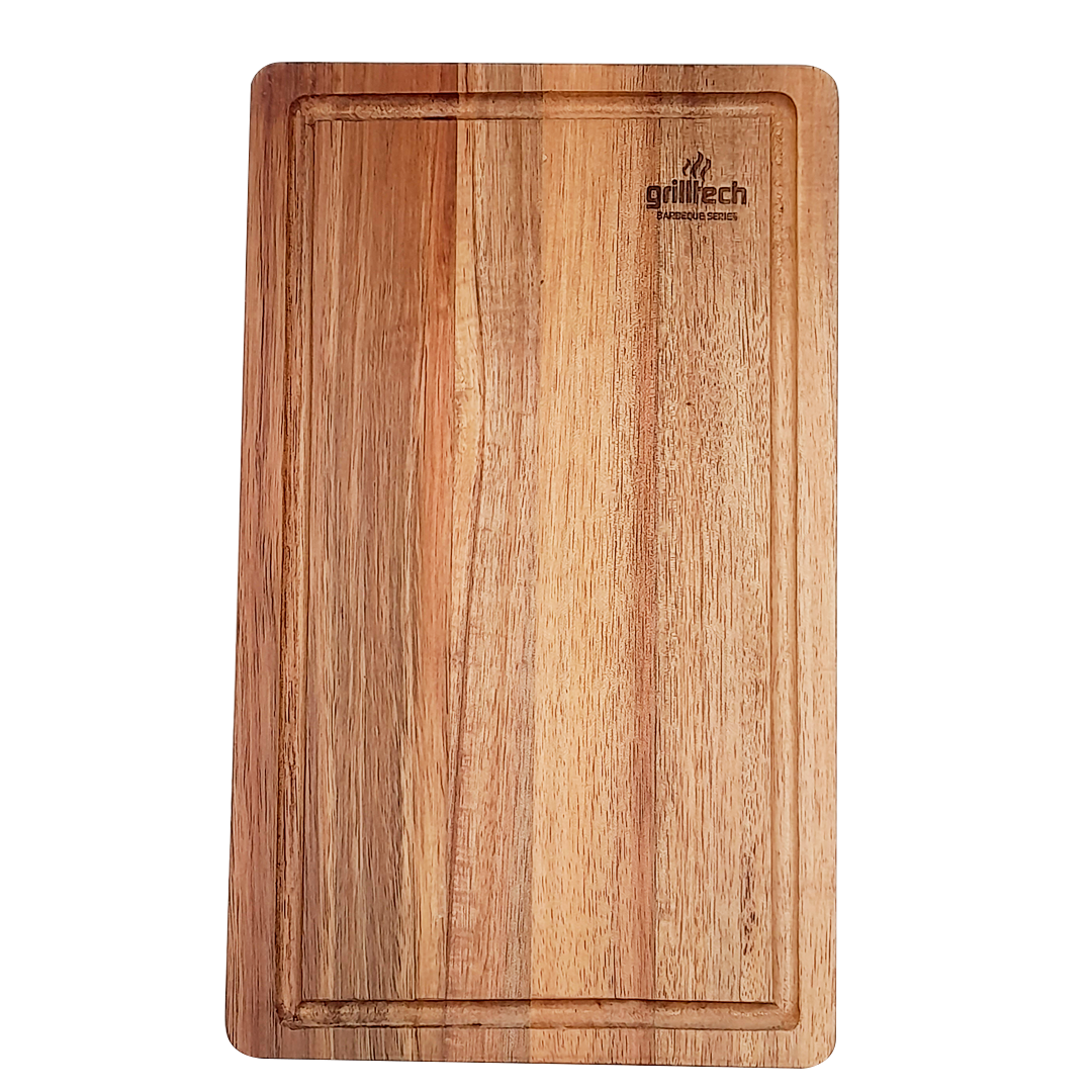 Tabla Aperitivo 4 Cuchillos Grilltech Picoteo Picadillo Bbq Color Marrón-5