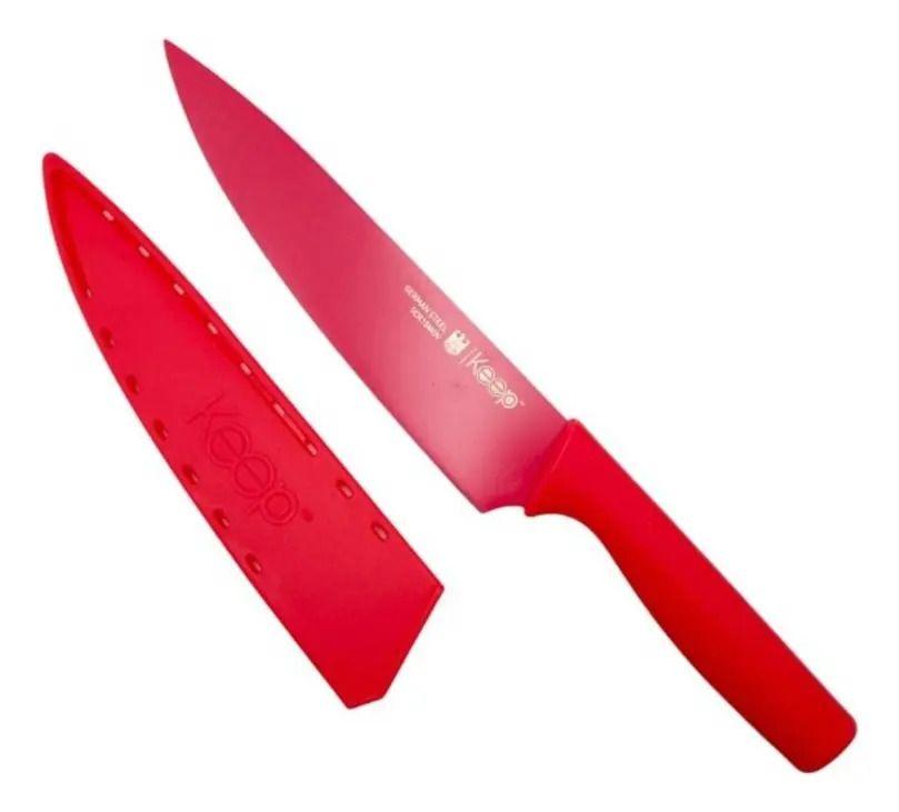 Cuchillo Carnicero Keep Mango Soft Touch Color Colores Rosa-0