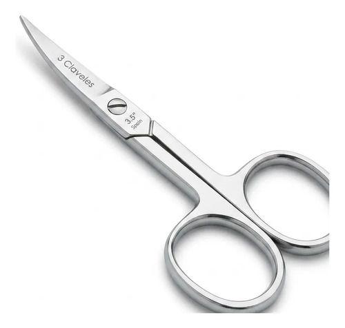 Tijera Curva Manicura 3,5'' #6511 3 Claveles-5