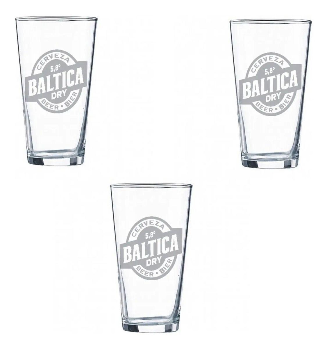 Vasos Cerveza Baltica 490ml Pack X6 Michelada Chopero Schop Baltica-2