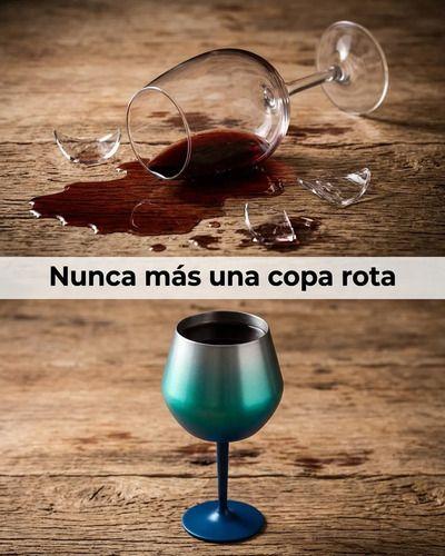 Copa Doble Pared 400ml Taca Brasil Viral Desmontable Coctel Verde-4