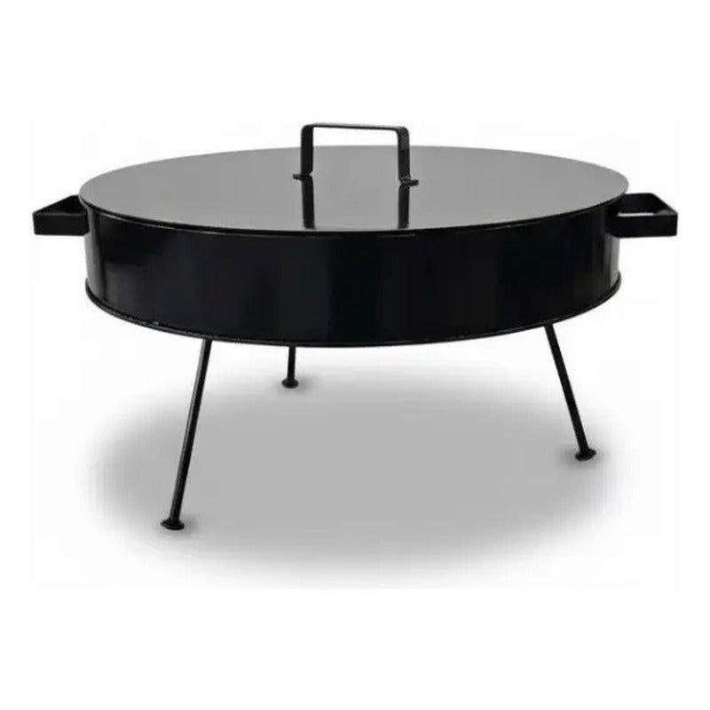 Disco De Asado Cocimiento Paella 30cm Con Tapa 3mm Grosor-7