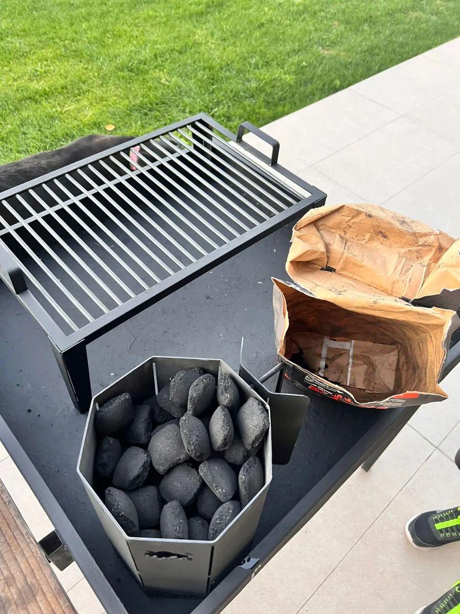 Parrilla A Carbón O Leña Para Quincho 60x40x20 Argentina Negro-5