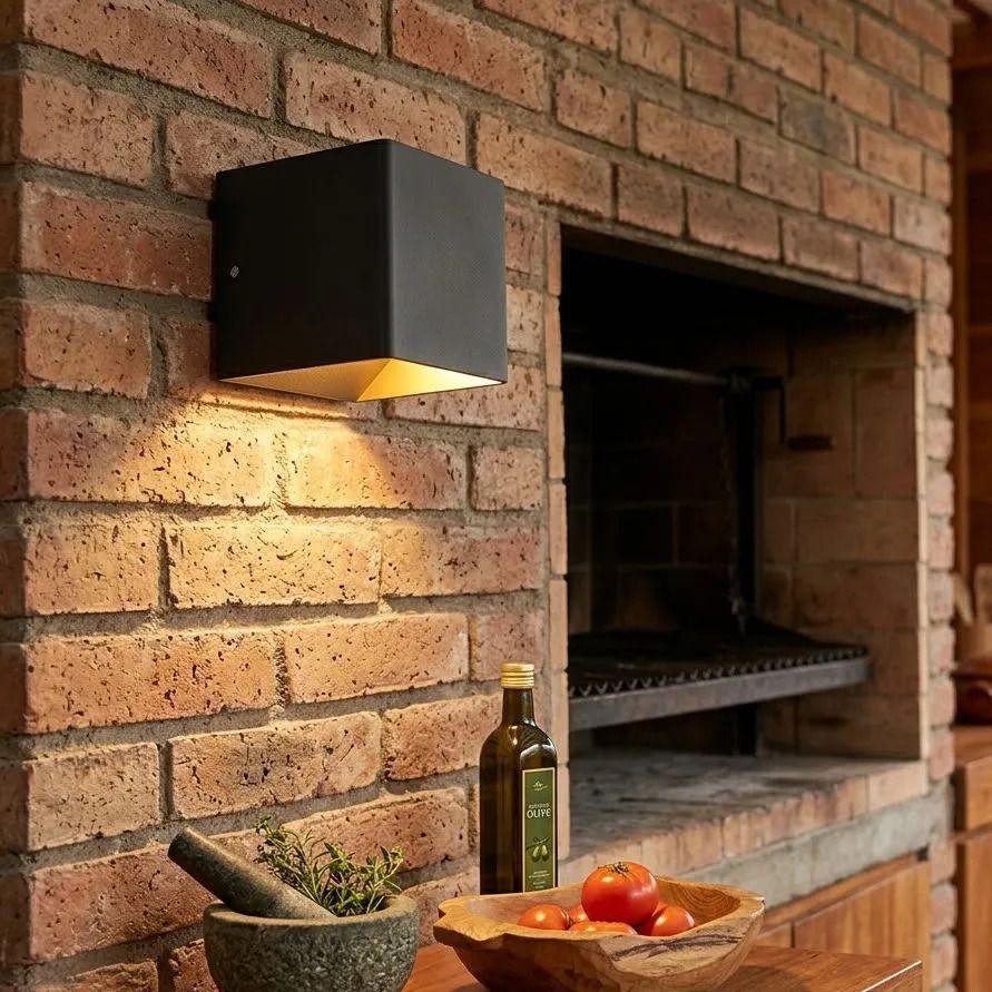 Foco Luz Cálido Aplique Para Pared Led Interior Ip20 3000k Negro-1