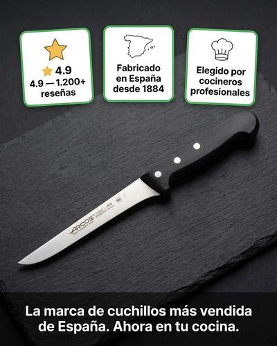 Cuchillo Arcos Deshuesador Profesional Cocina 15,5cm Negro-4