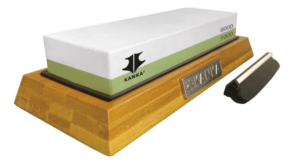 Kanka - Piedra De Afilar Doble Cara 6000/1000 + Base Y Guía-1