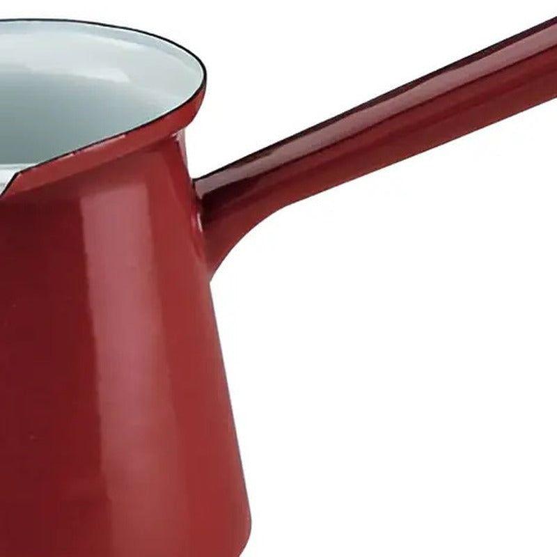 Tetera Turca Ibili Roja Peltre 500ml Apta Fuego Directo Rojo-1