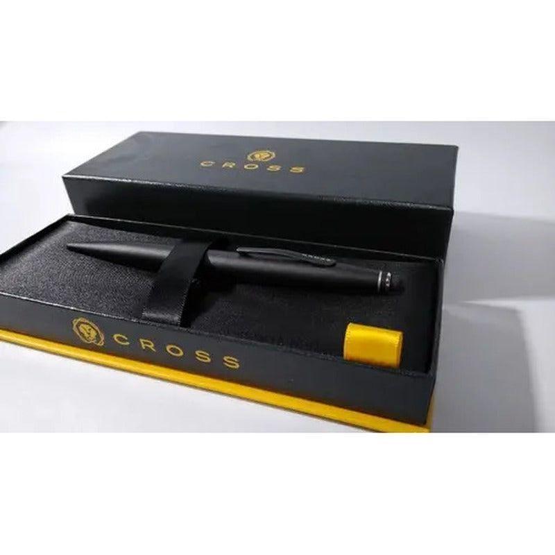 Bolígrafo Cross Tech2 Satin Black Con Estuche Tinta Negra-2