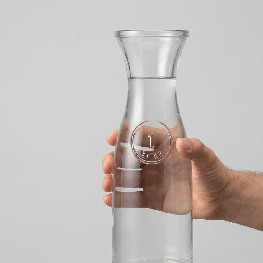 Botella Vidrio 1 Litro Friends Fta Bebida Jugo Agua Líquidos Blanco-4