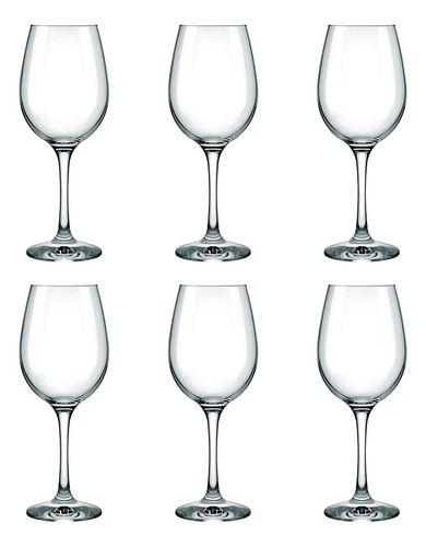 Set 6 Copas Nadir Barone Vidrio 490ml Para Vino Y Agua Transparente-2