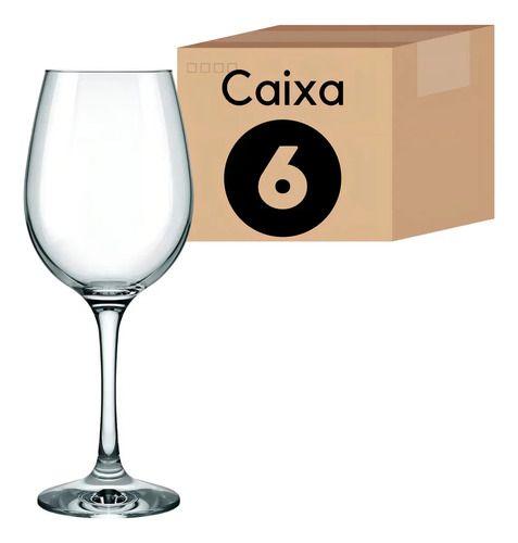Set 6 Copas Nadir Barone Vidrio 490ml Para Vino Y Agua Transparente-3