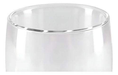 Set 2 Vasos Vidrio Doble Pared Transparente 473 Ml Para Café Glasso-2
