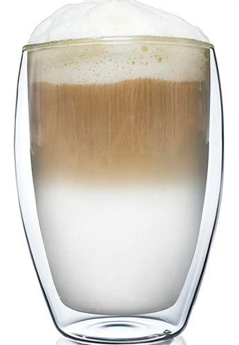 Set 2 Vasos Vidrio Doble Pared Transparente 473 Ml Para Café Glasso-6