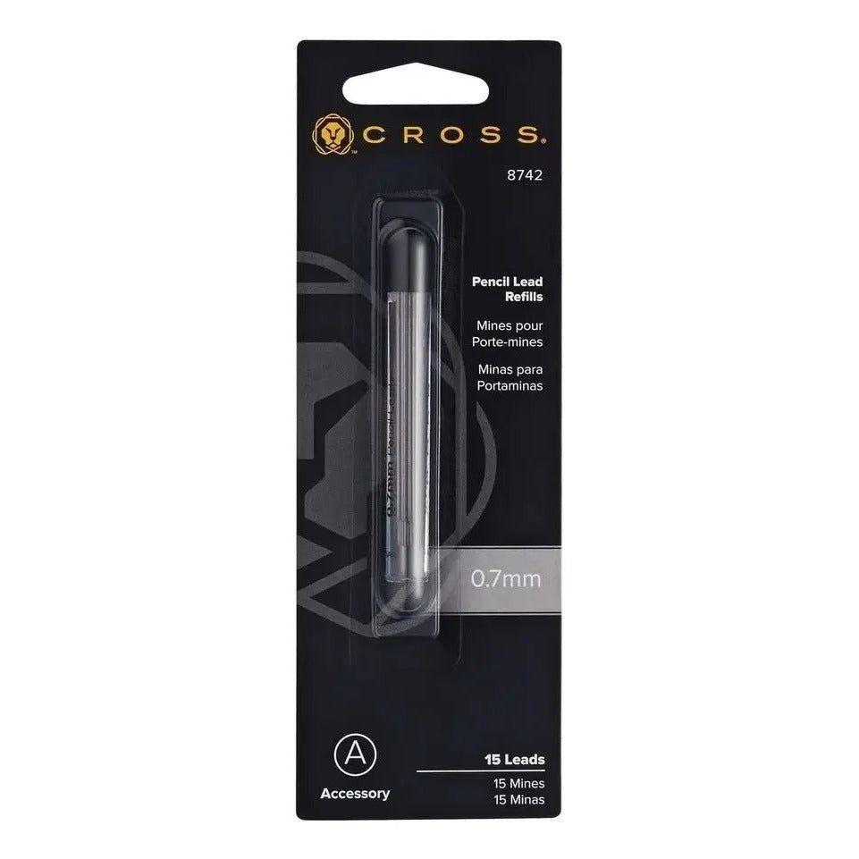 Repuesto Portaminas 8742 Cross 0.7mm (15 Unidades) Tinta Negro-0