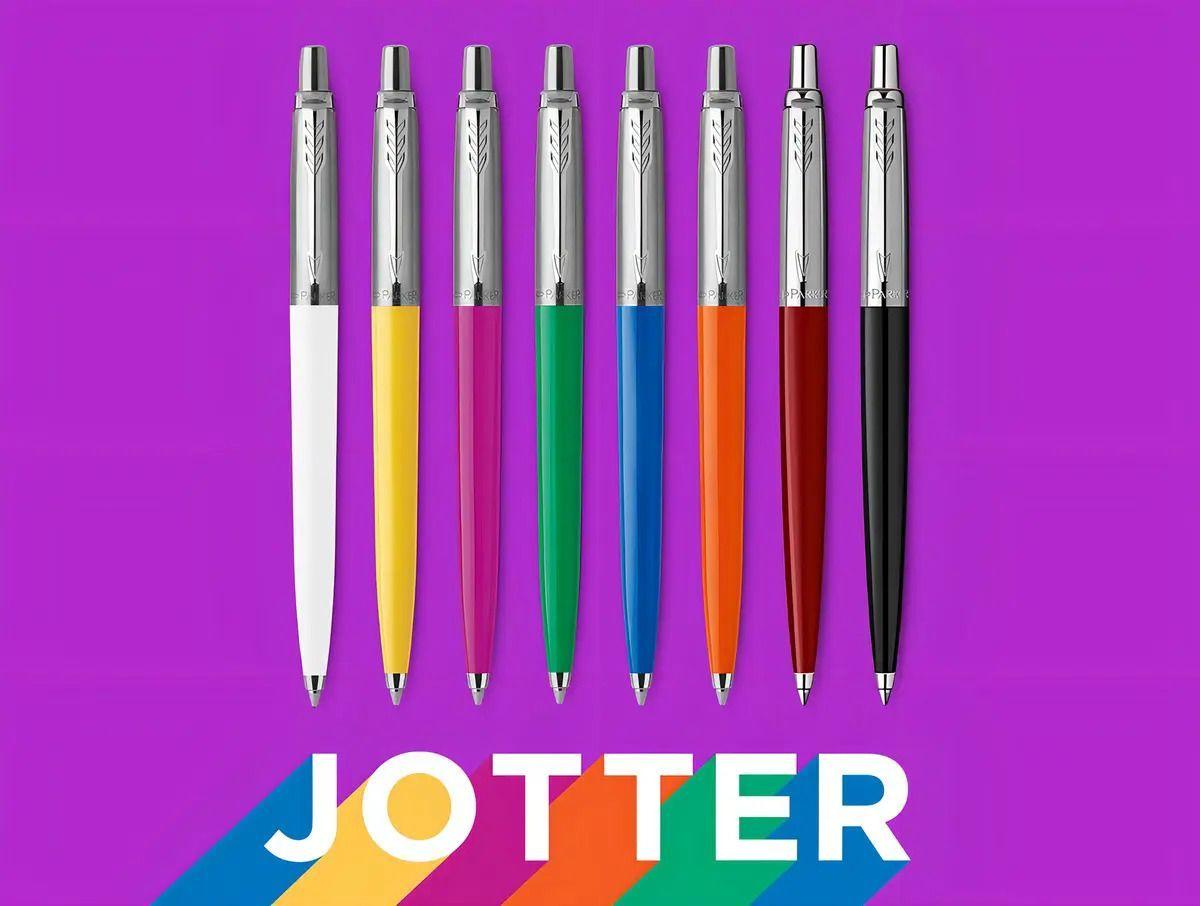 Pluma Jotter Tinta Negra Barril Colores Bolígrafo Parker Negro Tinta Negro-3