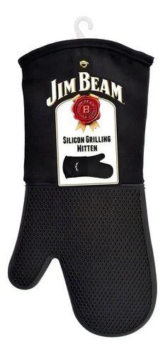 Guante Parrillero Ultra Resistente Jim Beam Color Negro-1