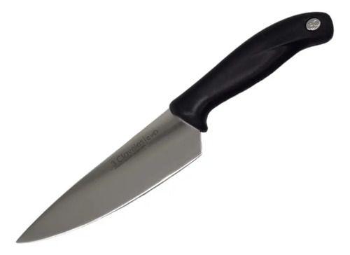 Cuchillo De Cocina Chef Cocinero 15cm Acero 3 Claveles Evo Color Negro-3