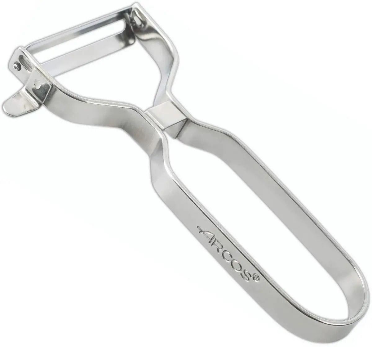 Pelador Verduras Arcos Acero Inoxidable Cocina Profesional Plateado-0