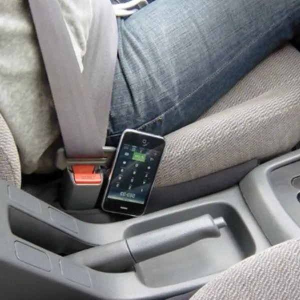 Soporte Anti Caída De Accesorios Entre El Asiento Del Auto Negro-2