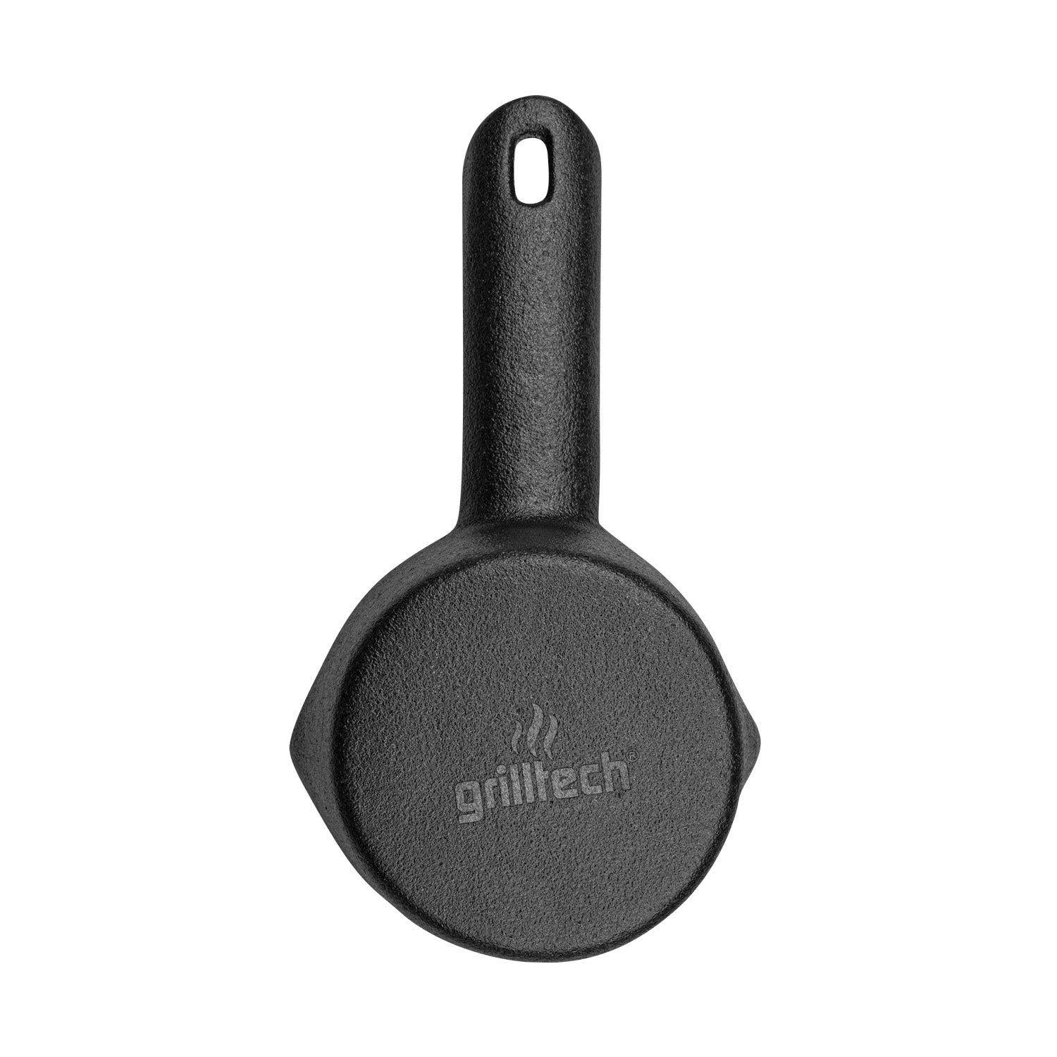 Salsero Hierro Fundido + Brocha Silicona Carnes Adobar Asado Negro-5