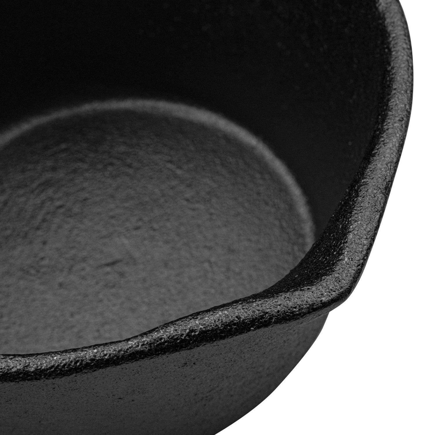 Salsero Hierro Fundido + Brocha Silicona Carnes Adobar Asado Negro-6