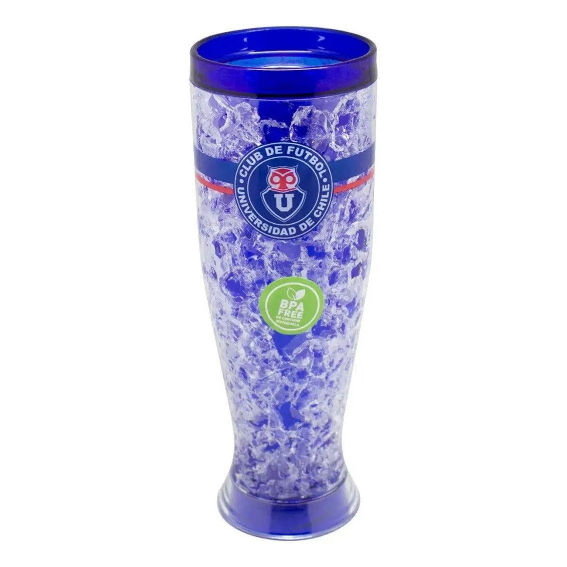Vaso Vidrio Gel 16 Oz Azul Frozen U De Chile Licencia Titiz-2
