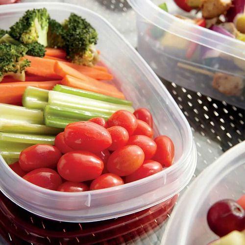 3 Contenedores 950 Ml Rubbermaid Takealongs Rectangular Color Rojo-3