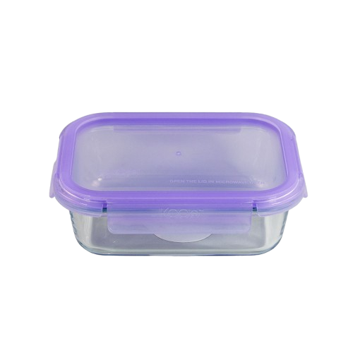 Contenedor Hermético Rectangular 630ml Value Keep Comida Color Rosa-2