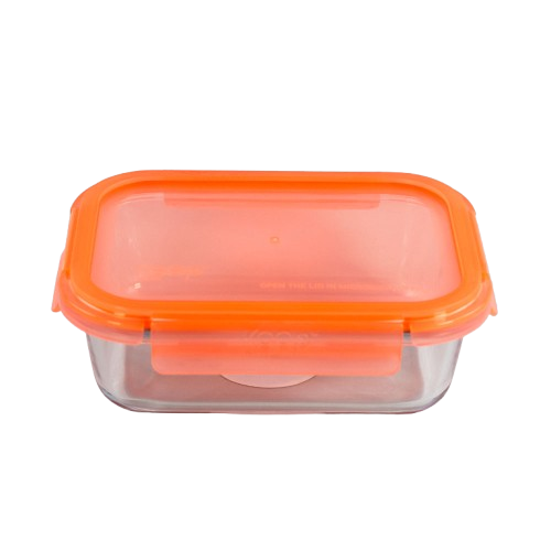 Contenedor Hermético Rectangular 630ml Value Keep Comida Color Rosa-4