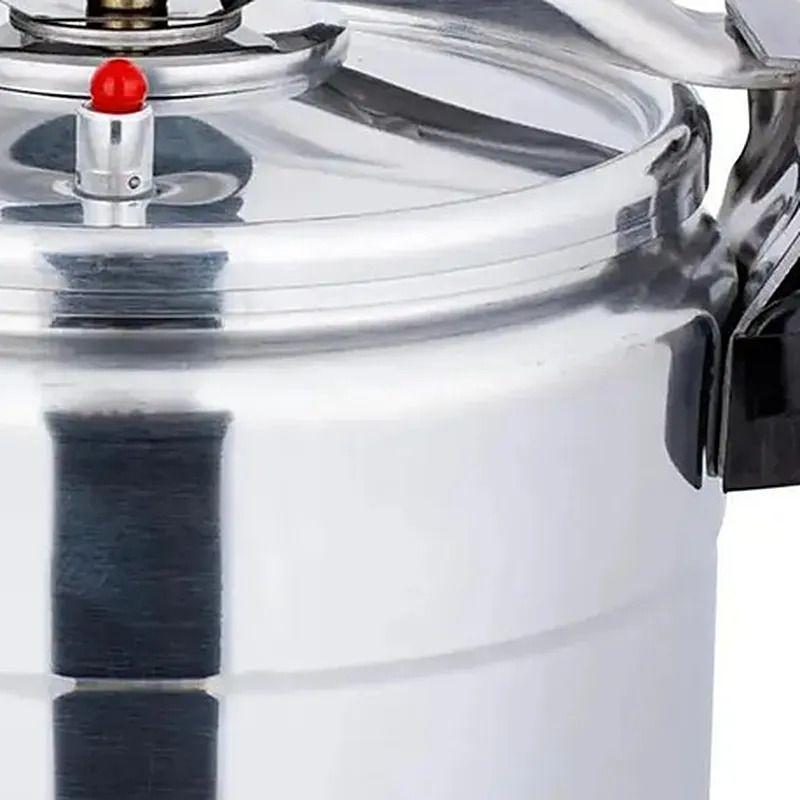 Olla A Presión Aluminio 4 Lts Cocina Preparaciones Premium Plateado-6