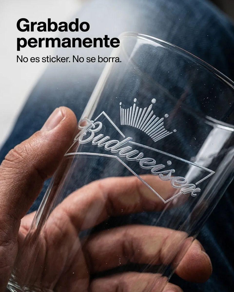 Vasos Cerveza Budweiser 490ml Pack X6 Michelada Schop Beer Grabado-4