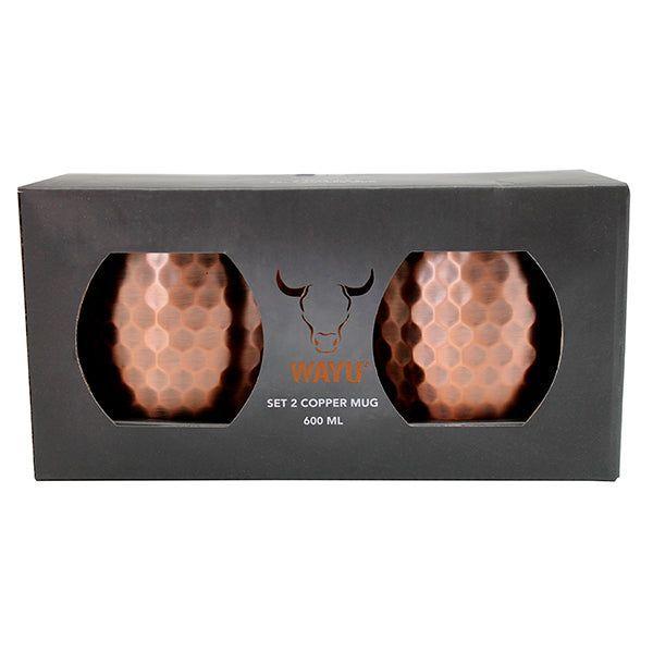 Copper Mug Set Acero Inoxidable Capa De Cobre Wayu-0