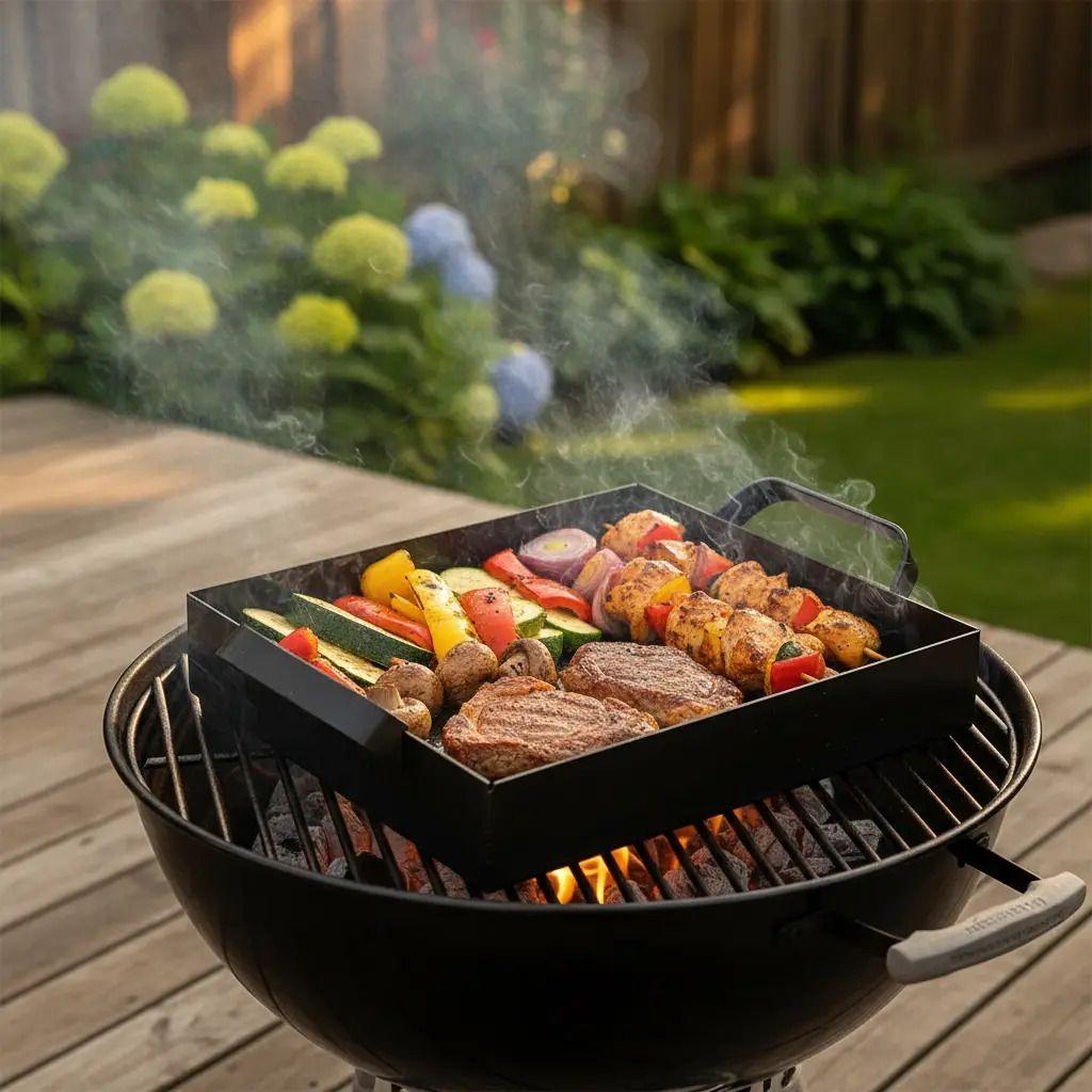Plancha Churrasquera Argentina 1 Quemador 24x27cm Cocina Bbq Negro-6