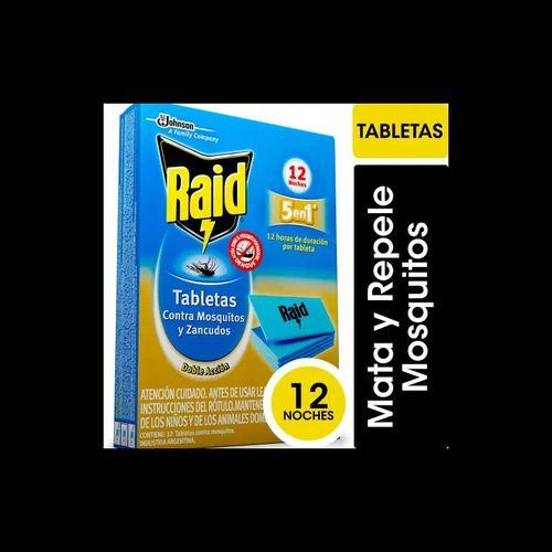 Raid Repuesto Tabletas Mata Mosquitos Y Zancudos + Duración-2