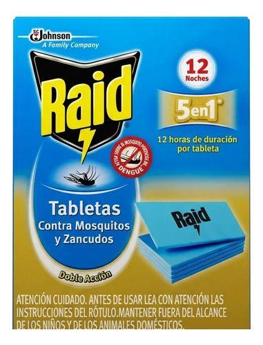 Raid Repuesto Tabletas Mata Mosquitos Y Zancudos + Duración-3