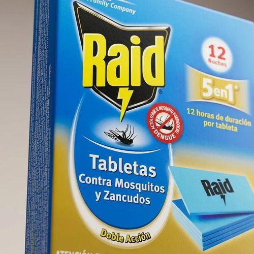 Raid Repuesto Tabletas Mata Mosquitos Y Zancudos + Duración-5
