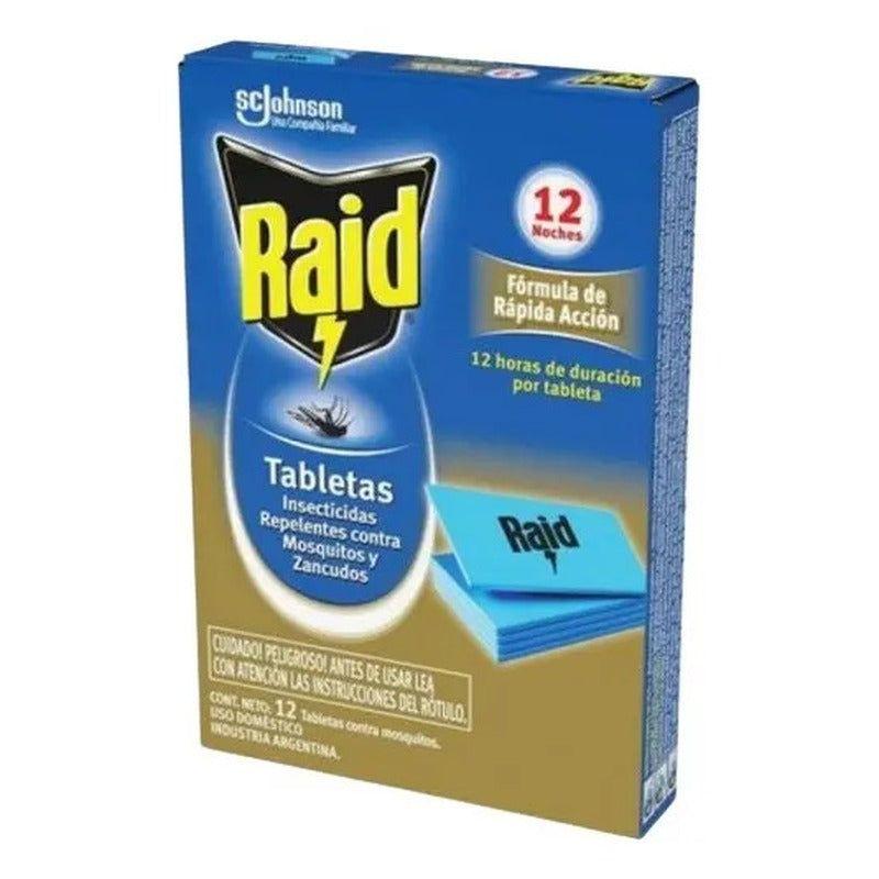 Raid Repuesto Tabletas Mata Mosquitos Y Zancudos + Duración-1
