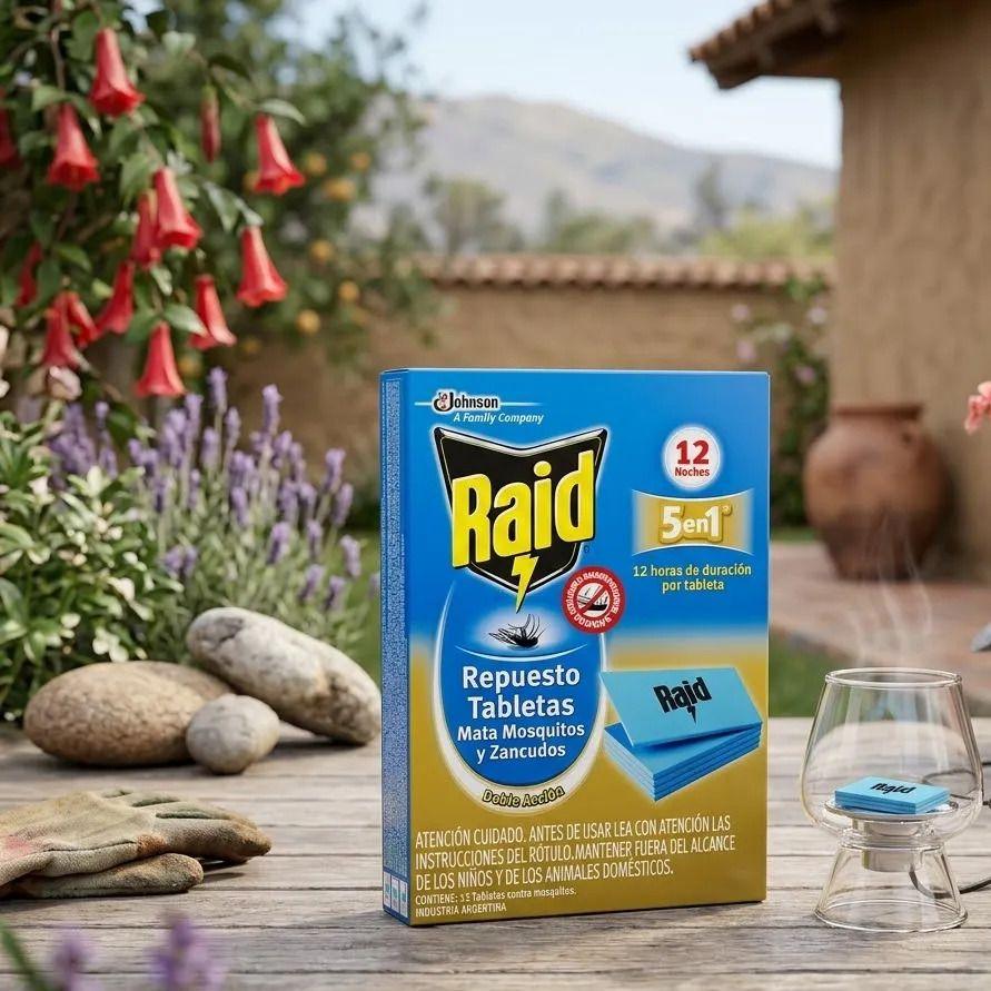 Raid Repuesto Tabletas Mata Mosquitos Y Zancudos + Duración-4