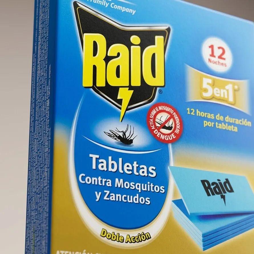 Raid Repuesto Tabletas Mata Mosquitos Y Zancudos + Duración-5