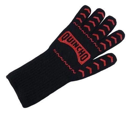 Guante Parrillero Alta Temperatura Quincho Muñeca Larga Color Negro-0