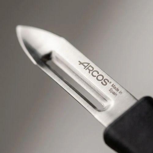 Pelador De Verduras Arcos Skin Spark 6cm Cocina Profesional Negro-2
