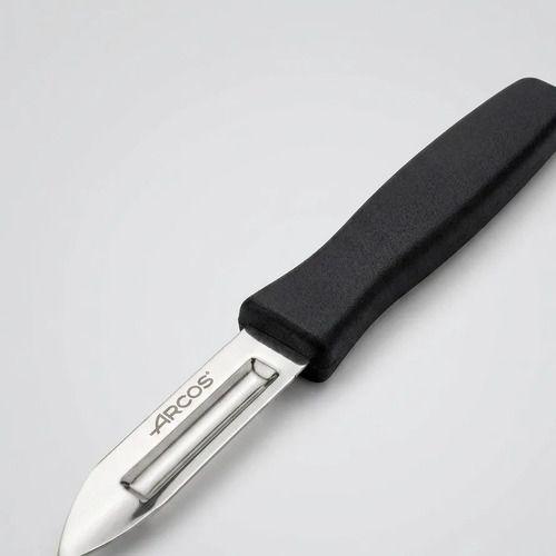 Pelador De Verduras Arcos Skin Spark 6cm Cocina Profesional Negro-3