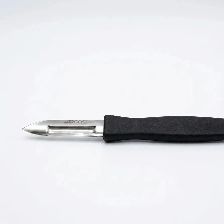 Pelador De Verduras Arcos Skin Spark 6cm Cocina Profesional Negro-2