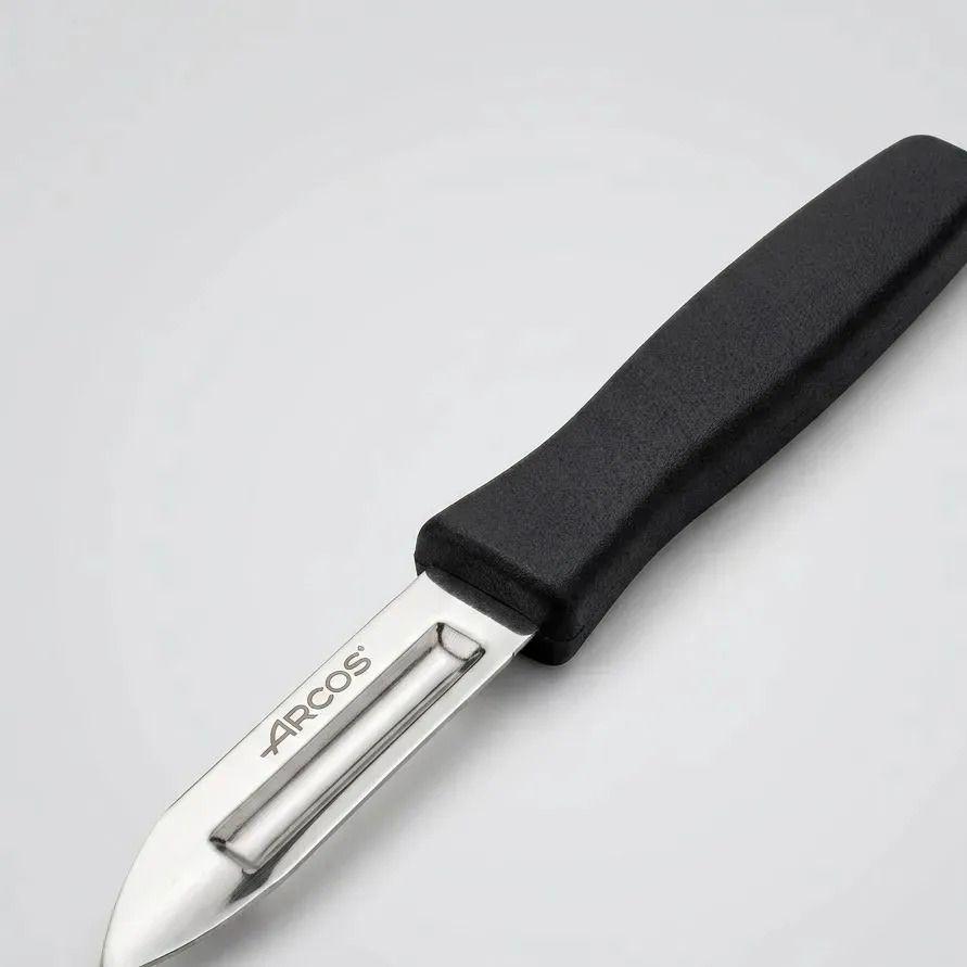 Pelador De Verduras Arcos Skin Spark 6cm Cocina Profesional Negro-5