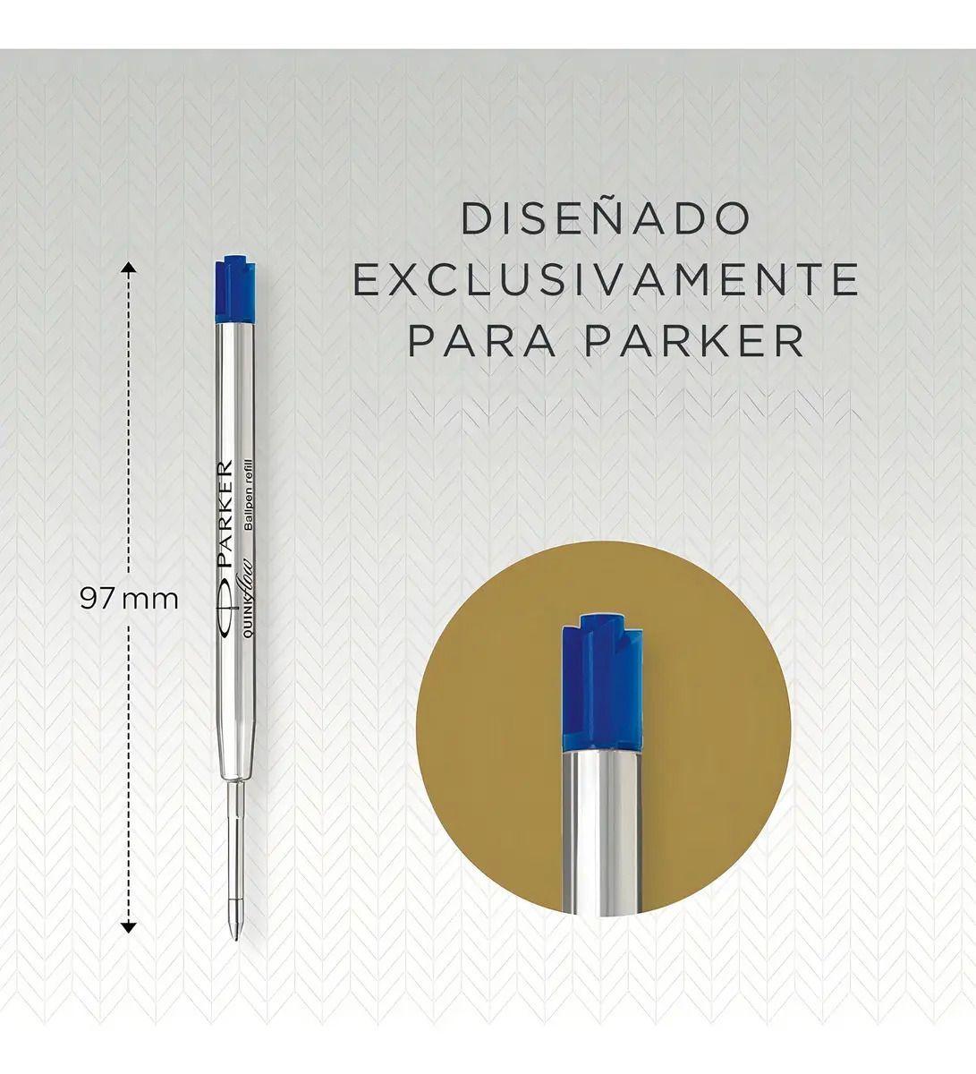 Repuesto De Bolígrafo Quinkflow Azul 1.0 Parker-2