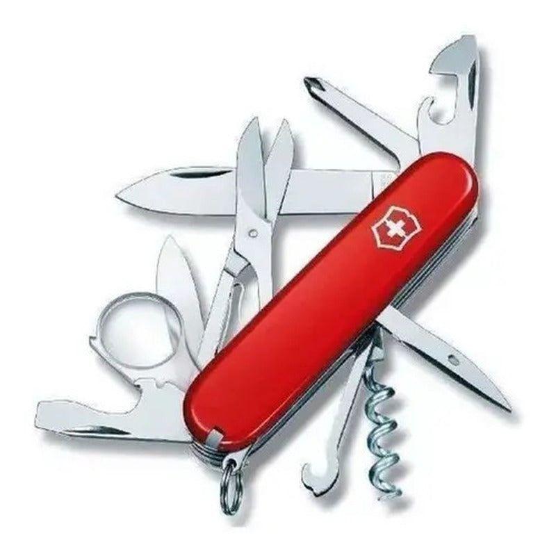 Cortaplumas Victorinox Explorer Suiza 16 Usos Navajas Pinza Color Rojo-0